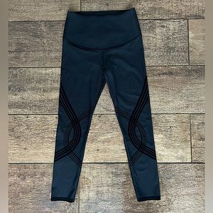 Fanka Body Sculpt Compression Reversible Tummy Control 7/8 Leggings Yoga Small